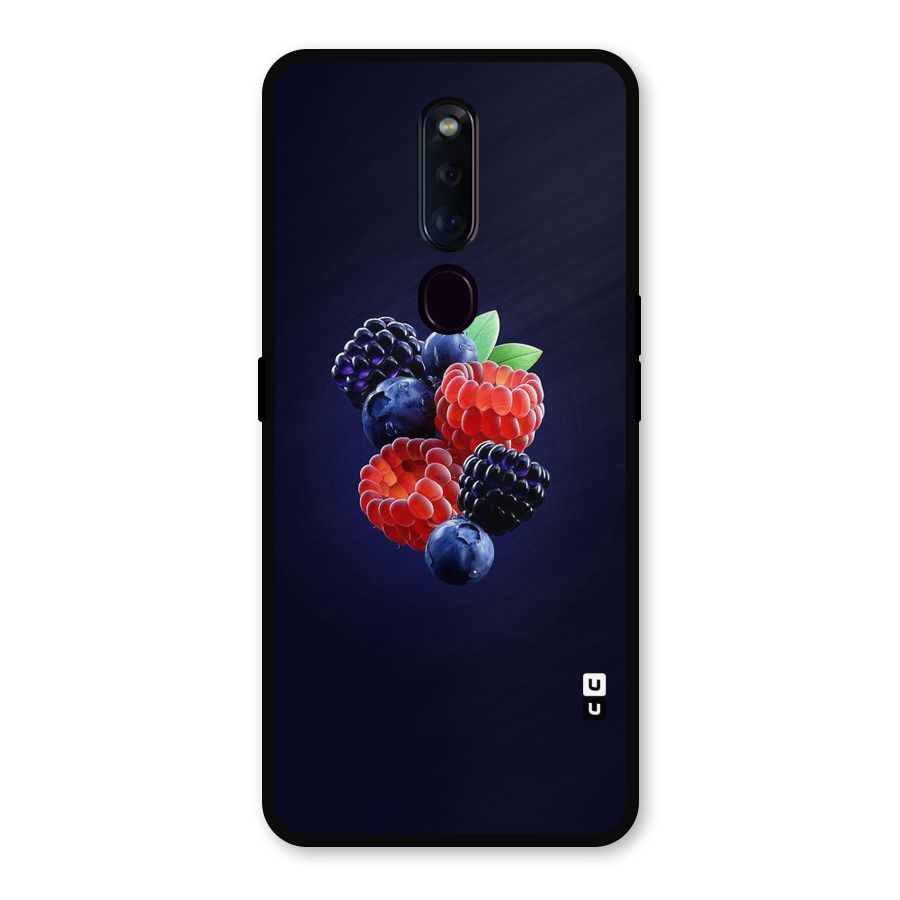 Berry Blast Metal Back Case for Oppo F11 Pro
