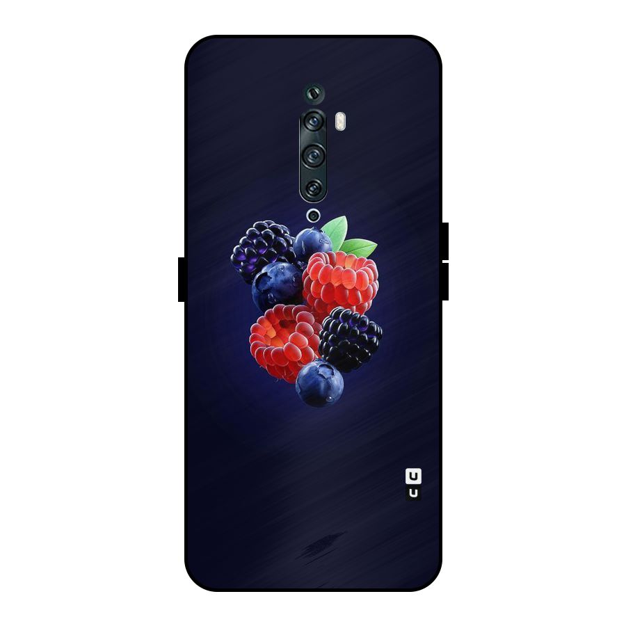 Berry Blast Metal Back Case for Oppo Reno2 F