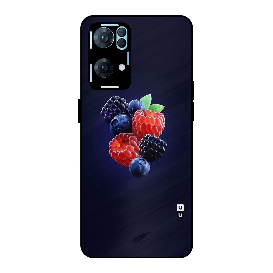 Berry Blast Metal Back Case for Oppo Reno7 Pro 5G