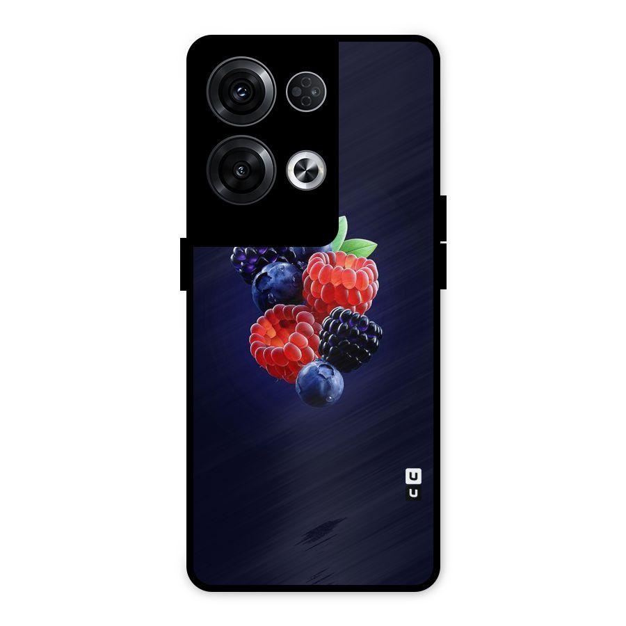 Berry Blast Metal Back Case for Oppo Reno8 Pro 5G