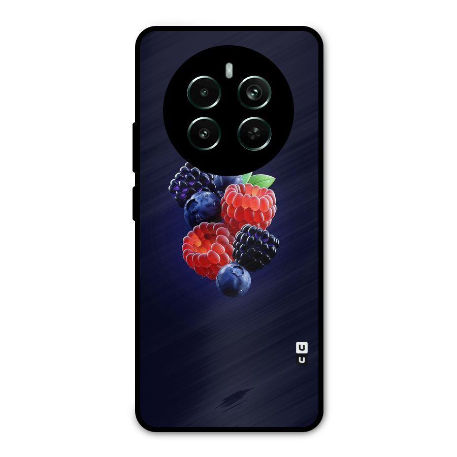 Berry Blast Metal Back Case for Realme 12 Pro Plus