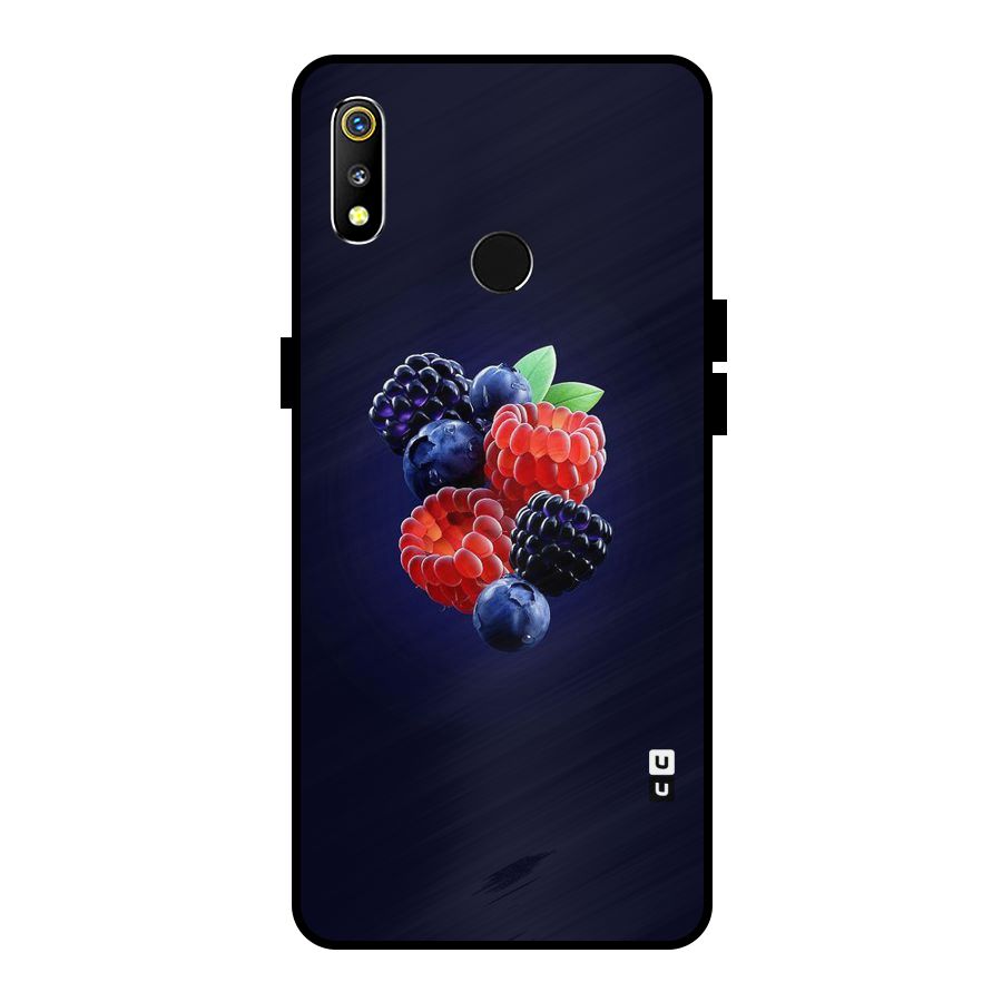 Berry Blast Metal Back Case for Realme 3