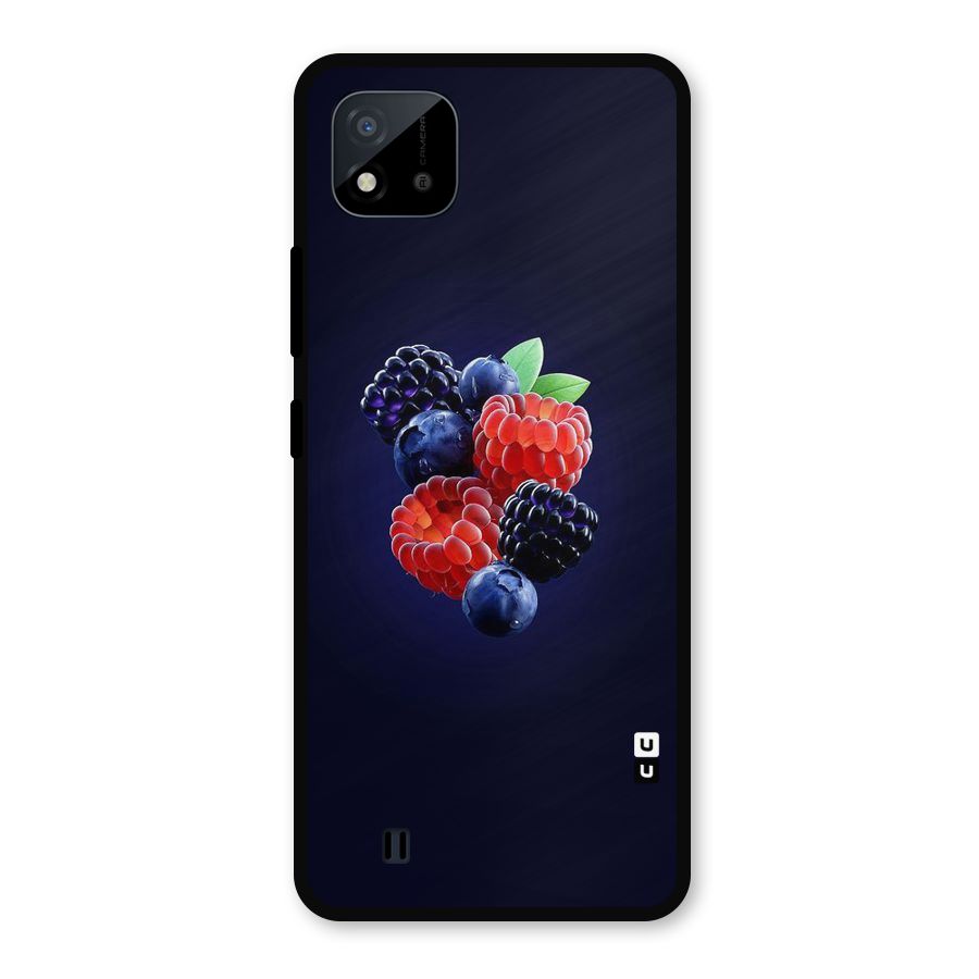 Berry Blast Metal Back Case for Realme C11 2021