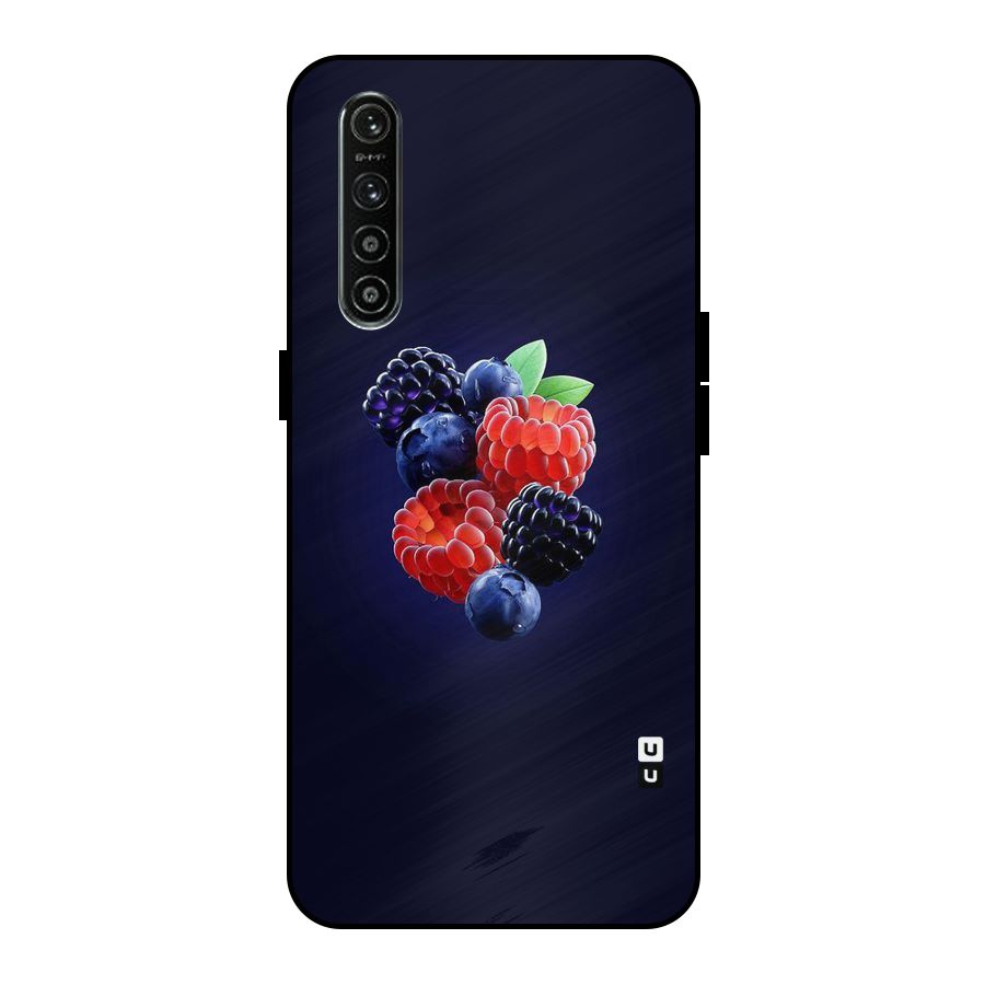 Berry Blast Metal Back Case for Realme XT