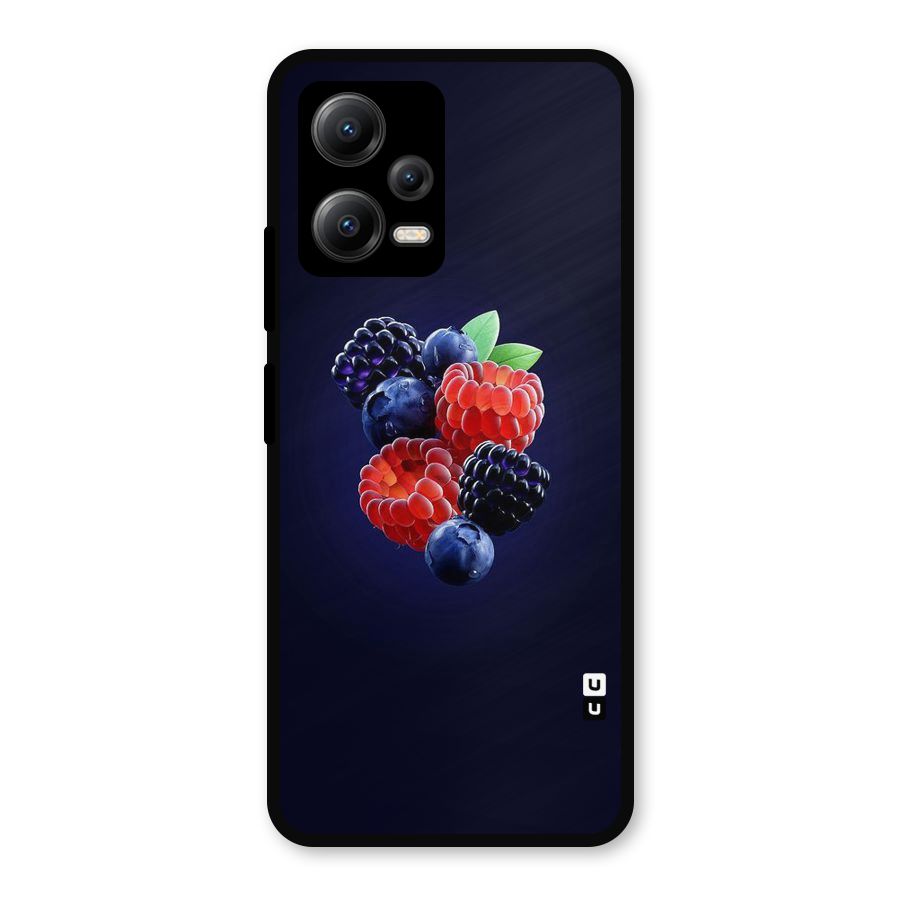 Berry Blast Metal Back Case for Redmi Note 12 5G