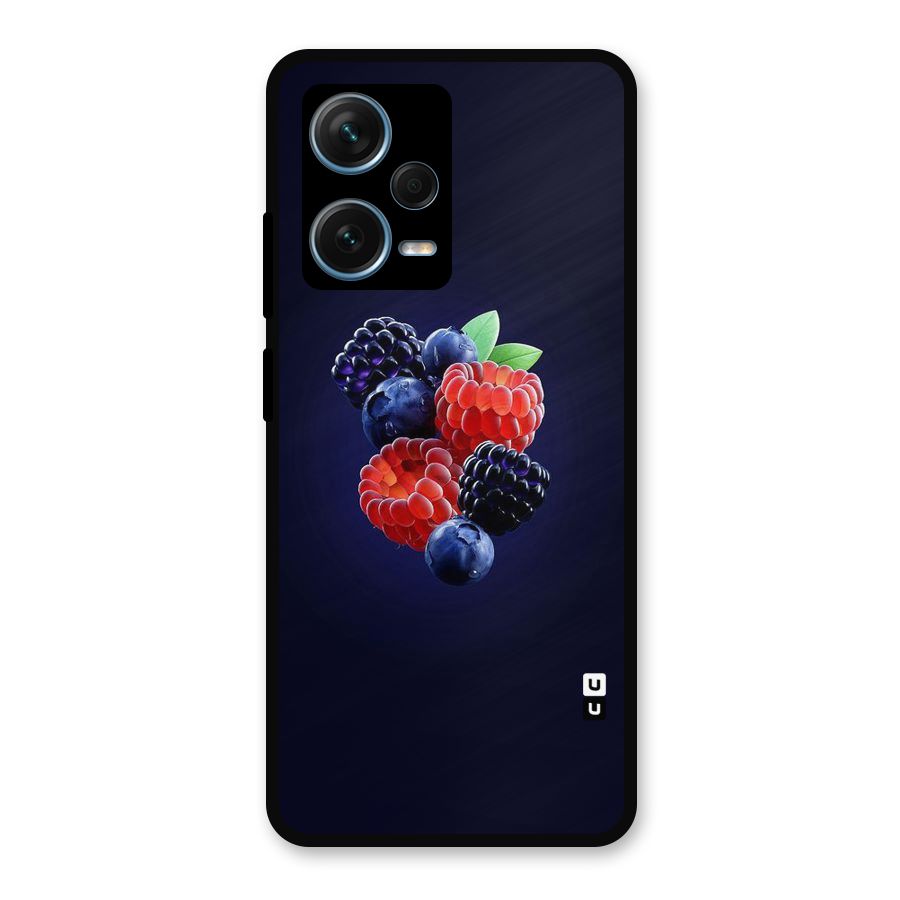 Berry Blast Metal Back Case for Redmi Note 12 Pro Plus 5G