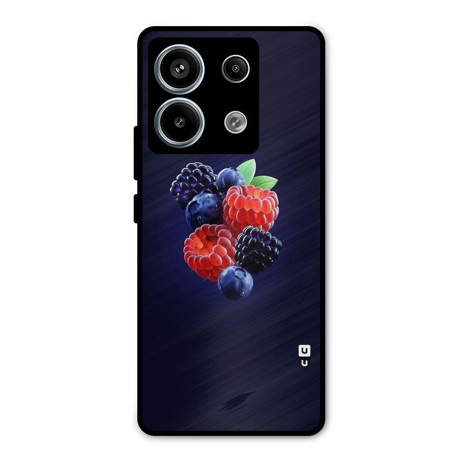 Berry Blast Metal Back Case for Redmi Note 13 Pro 5G