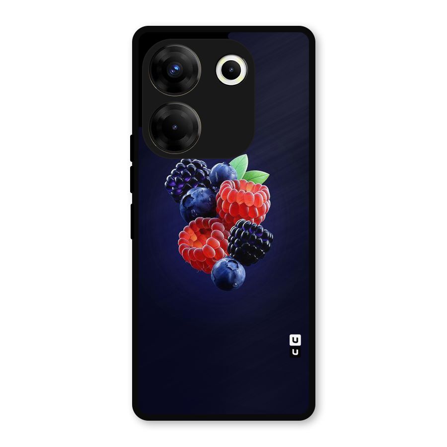 Berry Blast Metal Back Case for Tecno Camon 20 Pro
