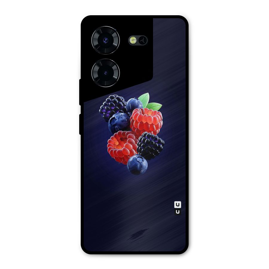 Berry Blast Metal Back Case for Tecno Pova 5 Pro 5G