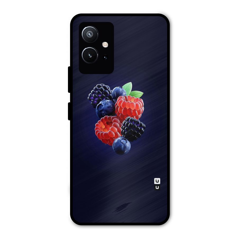 Berry Blast Metal Back Case for Vivo T1 5G