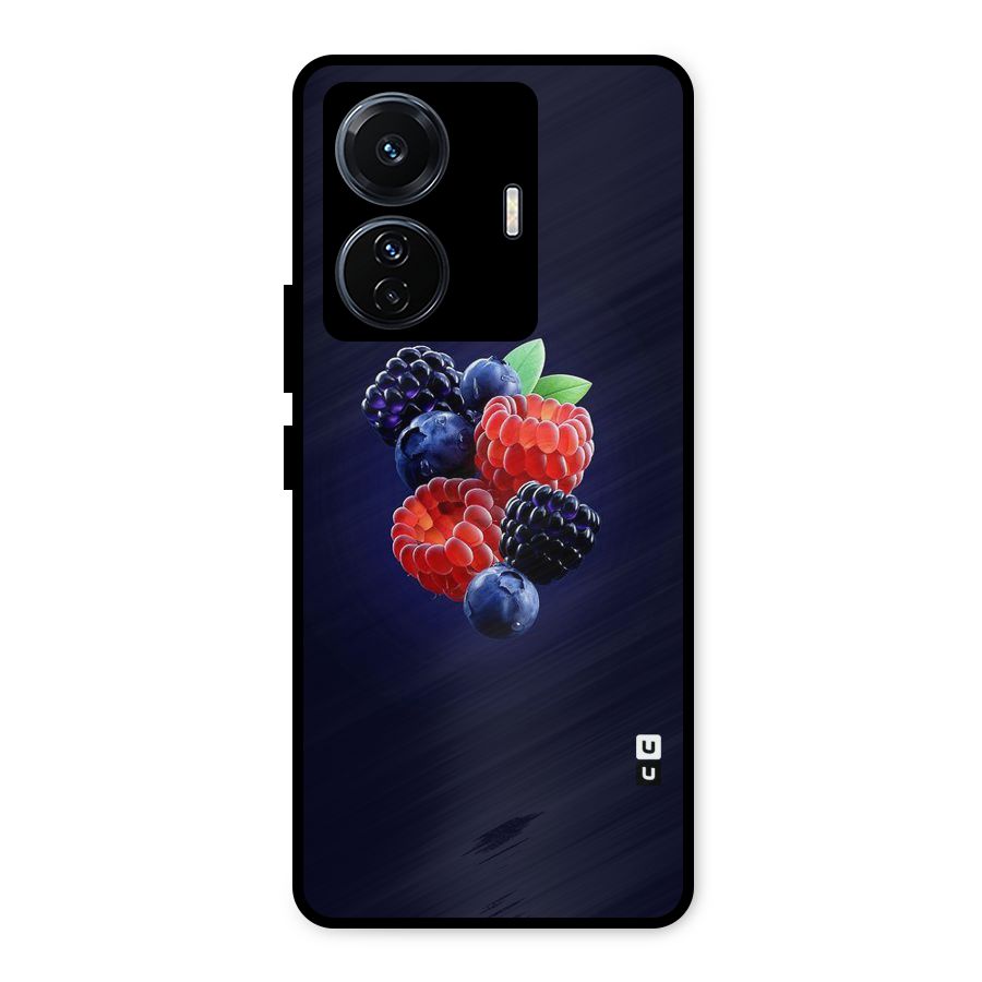 Berry Blast Metal Back Case for Vivo T1 Pro