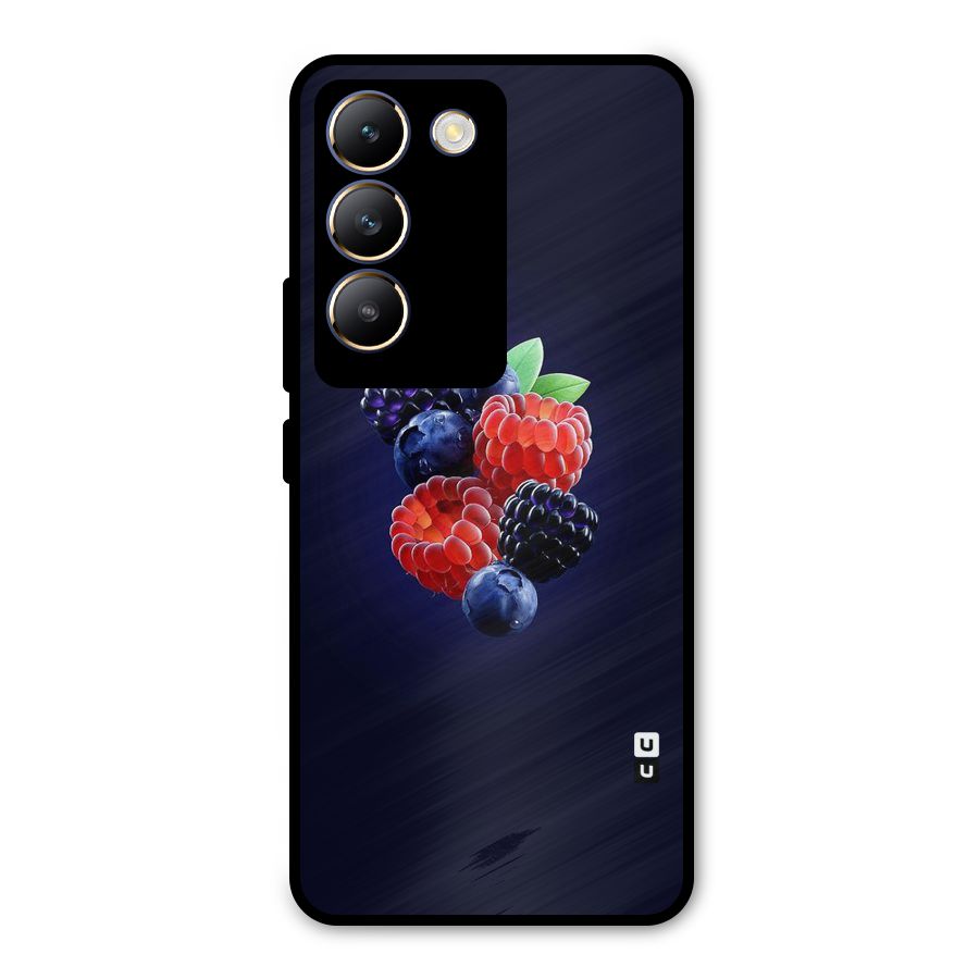 Berry Blast Metal Back Case for Vivo T3 5G