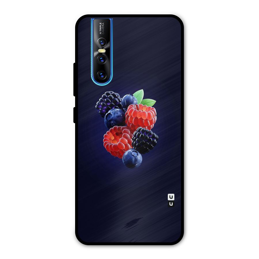 Berry Blast Metal Back Case for Vivo V15 Pro