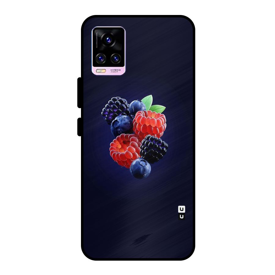 Berry Blast Metal Back Case for Vivo V20 Pro