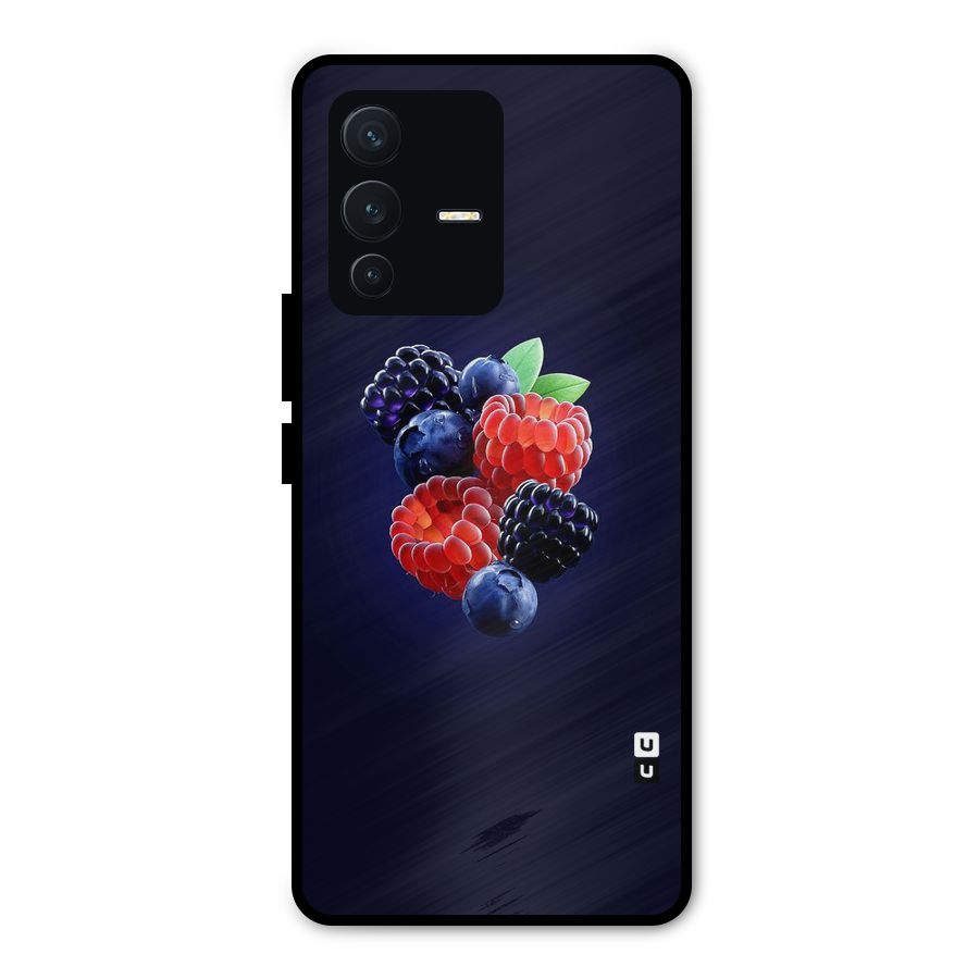 Berry Blast Metal Back Case for Vivo V23 Pro