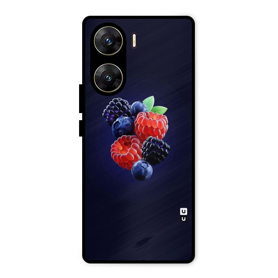 Berry Blast Metal Back Case for Vivo V29e