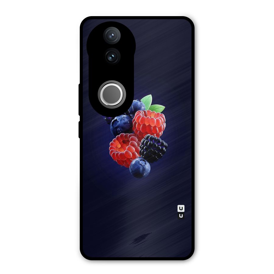 Berry Blast Metal Back Case for Vivo V50