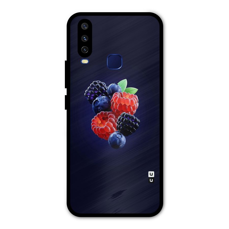 Berry Blast Metal Back Case for Vivo Y15