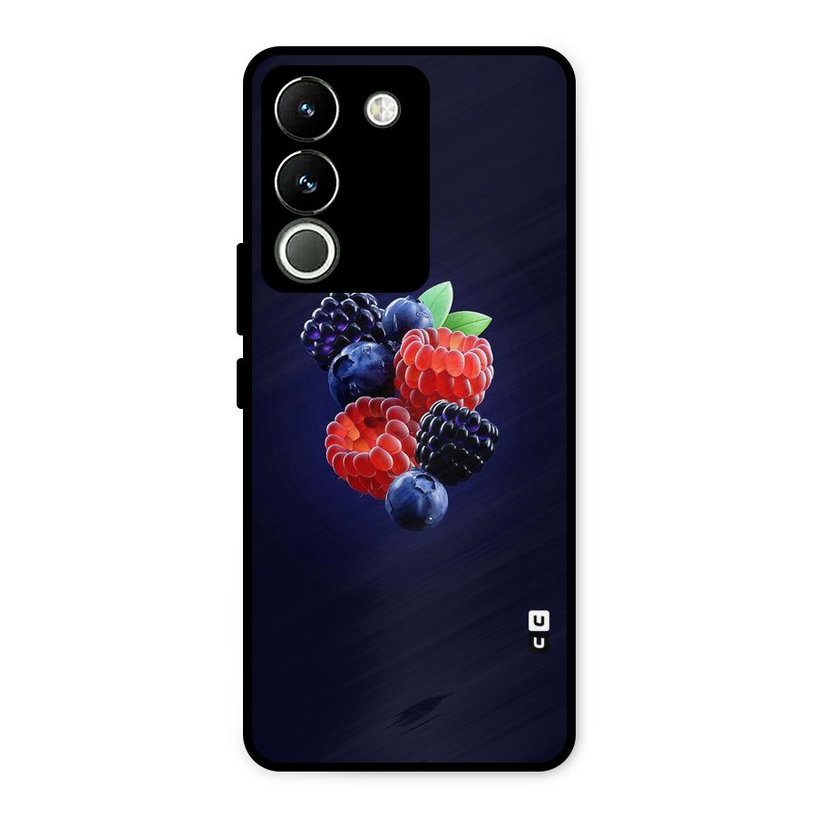 Berry Blast Metal Back Case for Vivo Y200