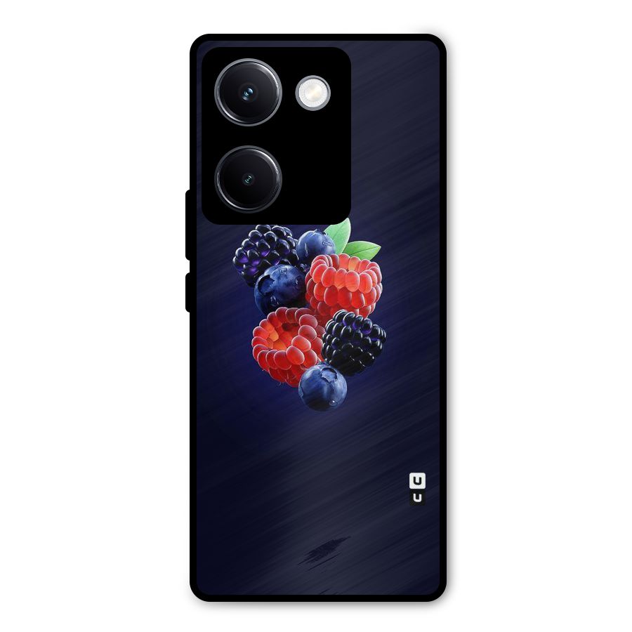 Berry Blast Metal Back Case for Vivo Y300 Plus