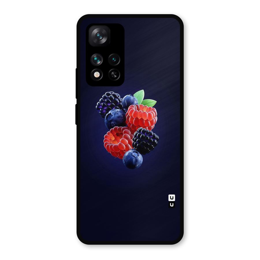 Berry Blast Metal Back Case for Xiaomi 11i Hypercharge 5G