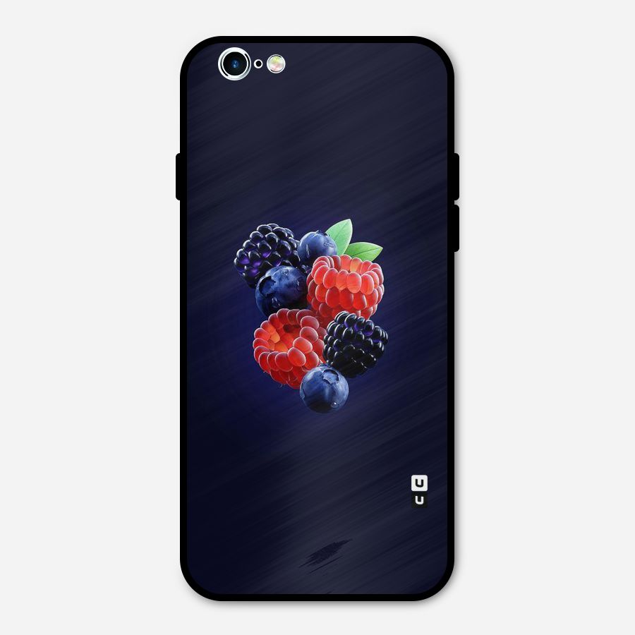 Berry Blast Metal Back Case for iPhone 6 6s