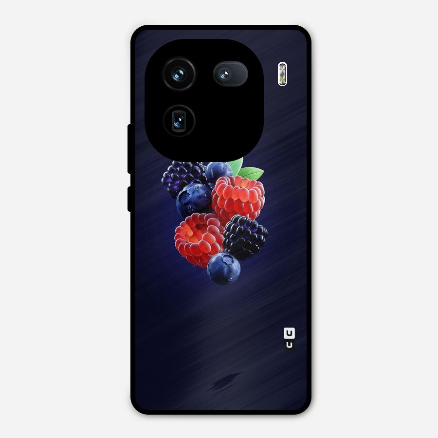 Berry Blast Metal Back Case for iQOO 12