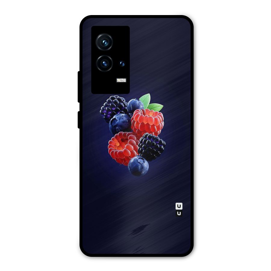 Berry Blast Metal Back Case for iQOO 9 5G