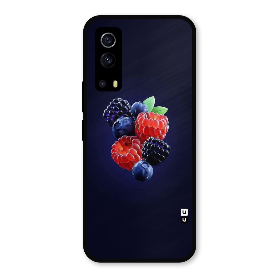 Berry Blast Metal Back Case for iQOO Z3