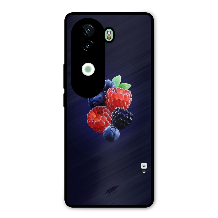 Berry Blast Metal Back Case for iQOO Z9s