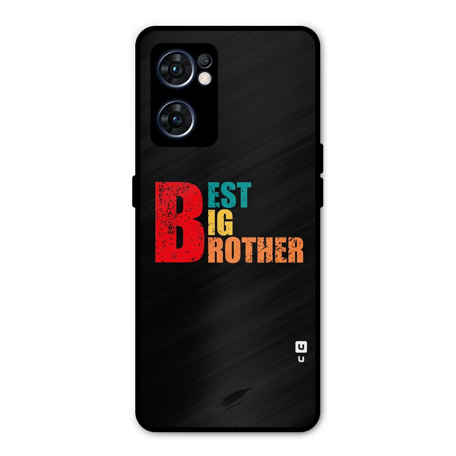 Best Big Brother Metal Back Case for Oppo Reno7 5G