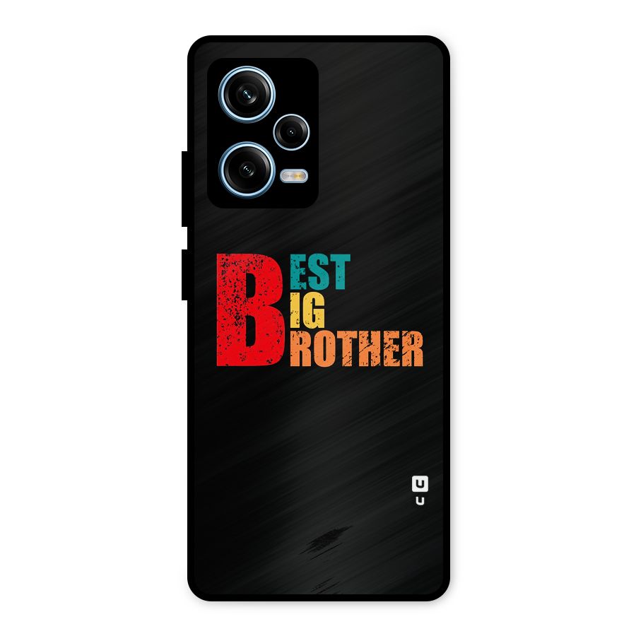 Best Big Brother Metal Back Case for Redmi Note 12 Pro