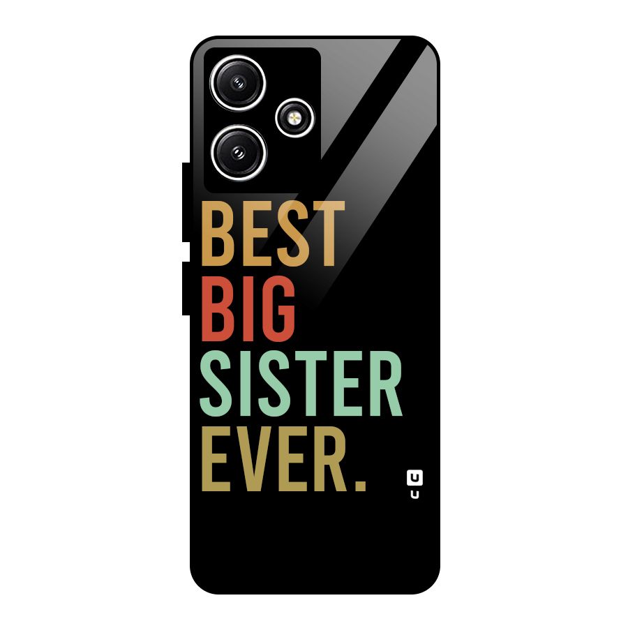 Best Big Sister Ever Glass Back Case for Redmi 12 5G