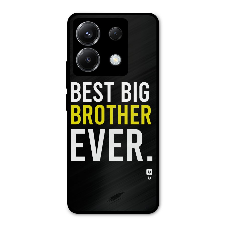 Best Brother Ever Metal Back Case for Poco X6