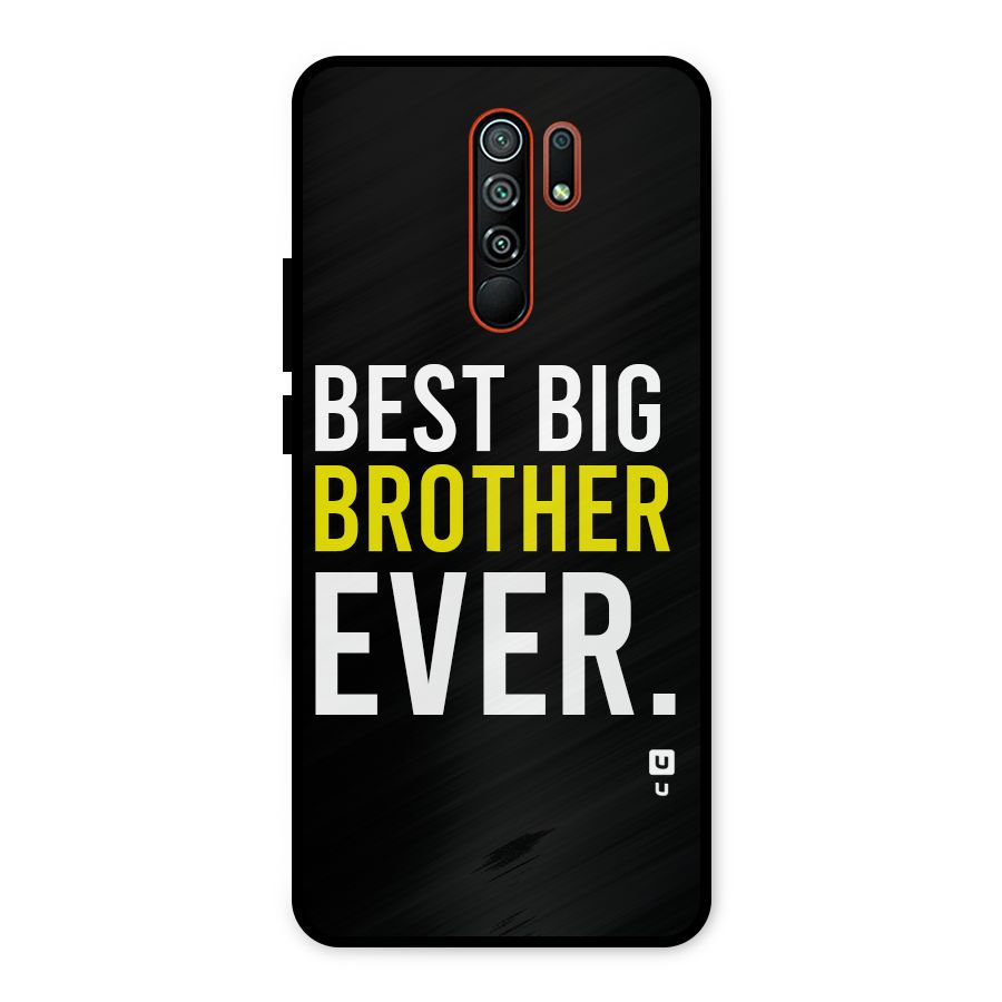 Best Brother Ever Metal Back Case for Redmi 9 Prime