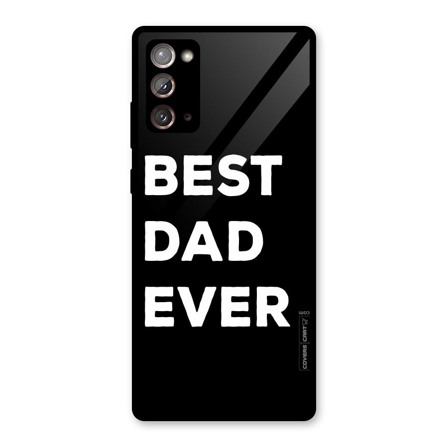 Best Dad Ever Glass Back Case for Galaxy Note 20
