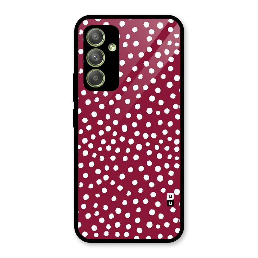 Best Dots Pattern Glass Back Case for Galaxy A54