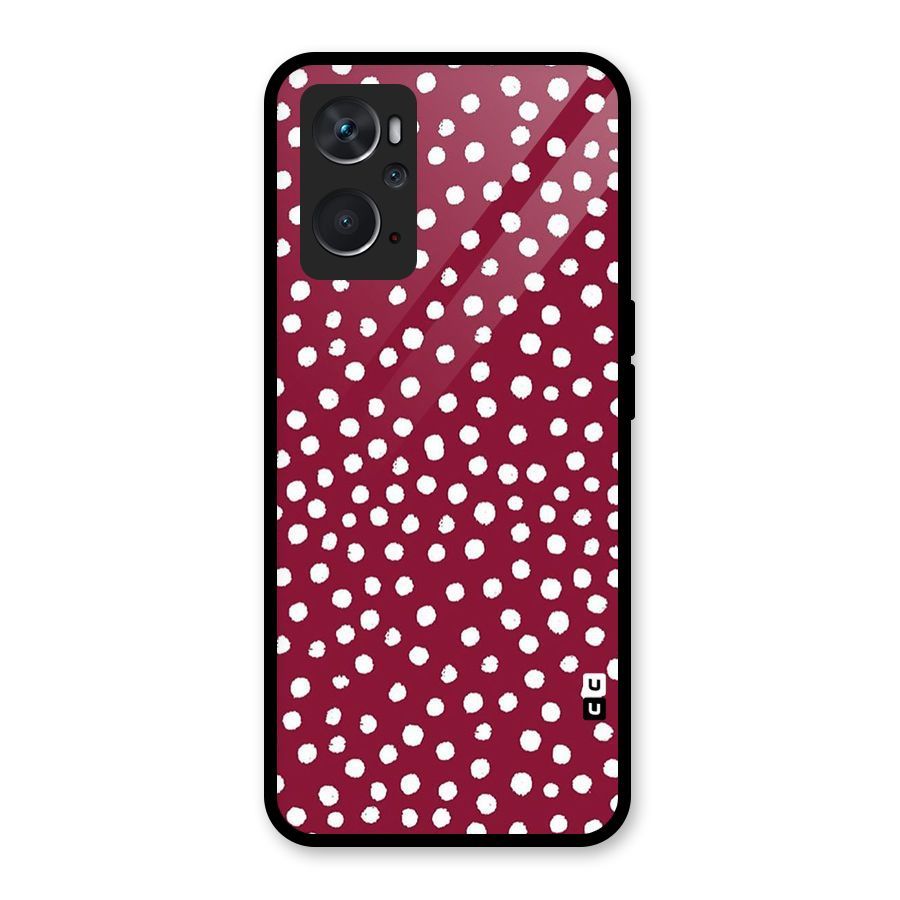 Best Dots Pattern Glass Back Case for Oppo K10 4G