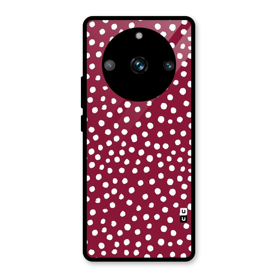 Best Dots Pattern Glass Back Case for Realme 11 Pro Plus