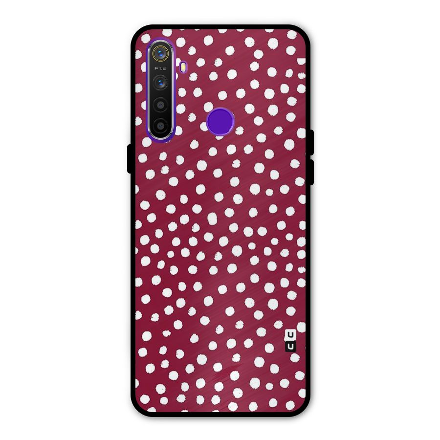 Best Dots Pattern Glass Back Case for Realme 5s