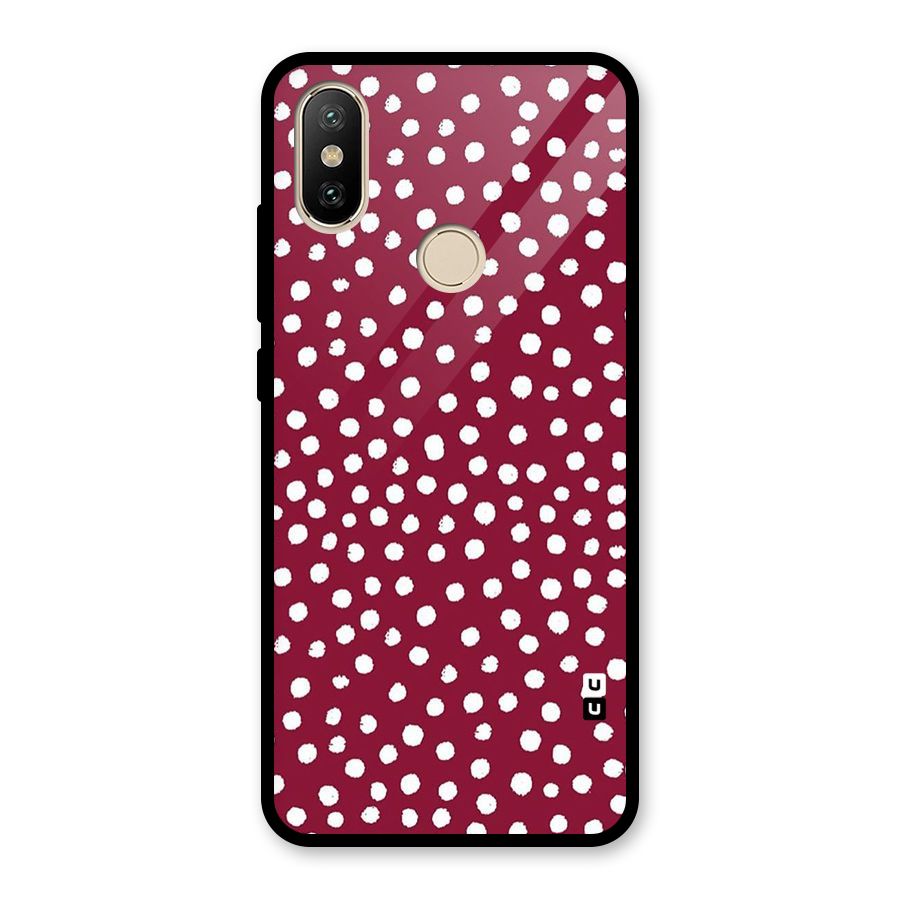 Best Dots Pattern Glass Back Case for Redmi A2