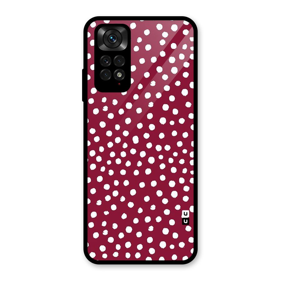 Best Dots Pattern Glass Back Case for Redmi Note 11S