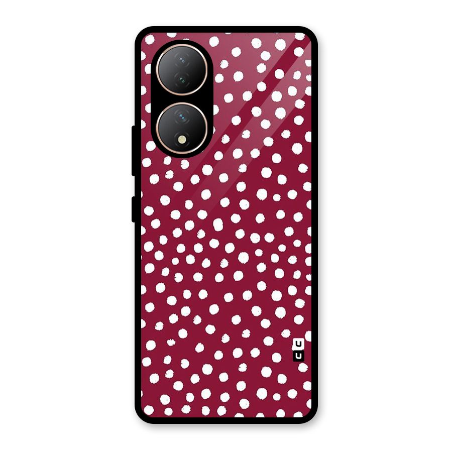 Best Dots Pattern Glass Back Case for Vivo Y100A