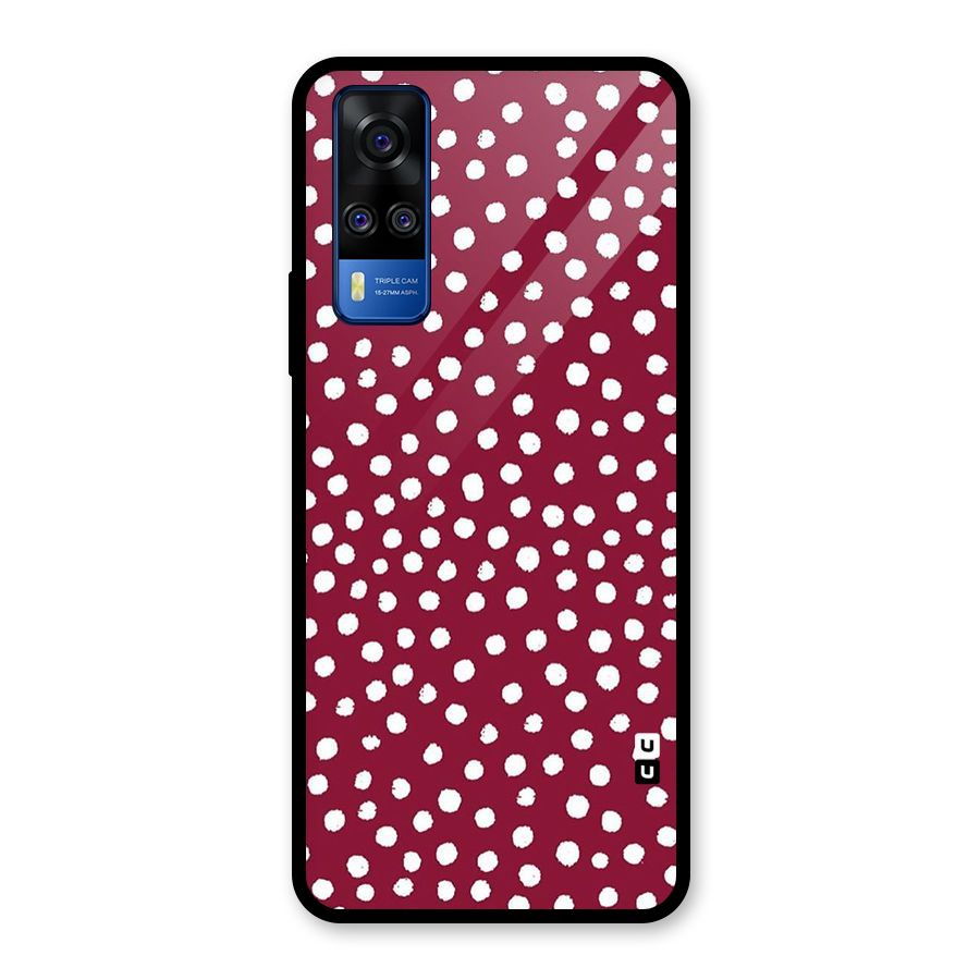 Best Dots Pattern Glass Back Case for Vivo Y31