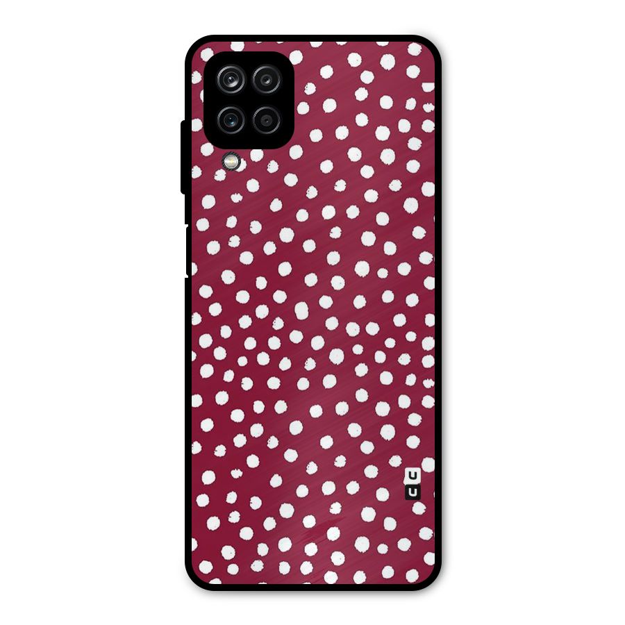 Best Dots Pattern Metal Back Case for Galaxy A12