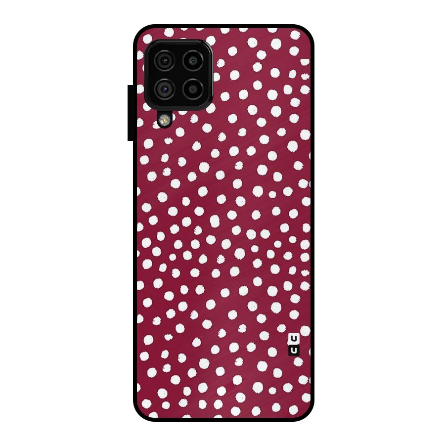 Best Dots Pattern Metal Back Case for Galaxy A22 4G
