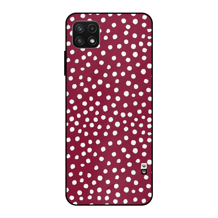 Best Dots Pattern Metal Back Case for Galaxy A22 5G