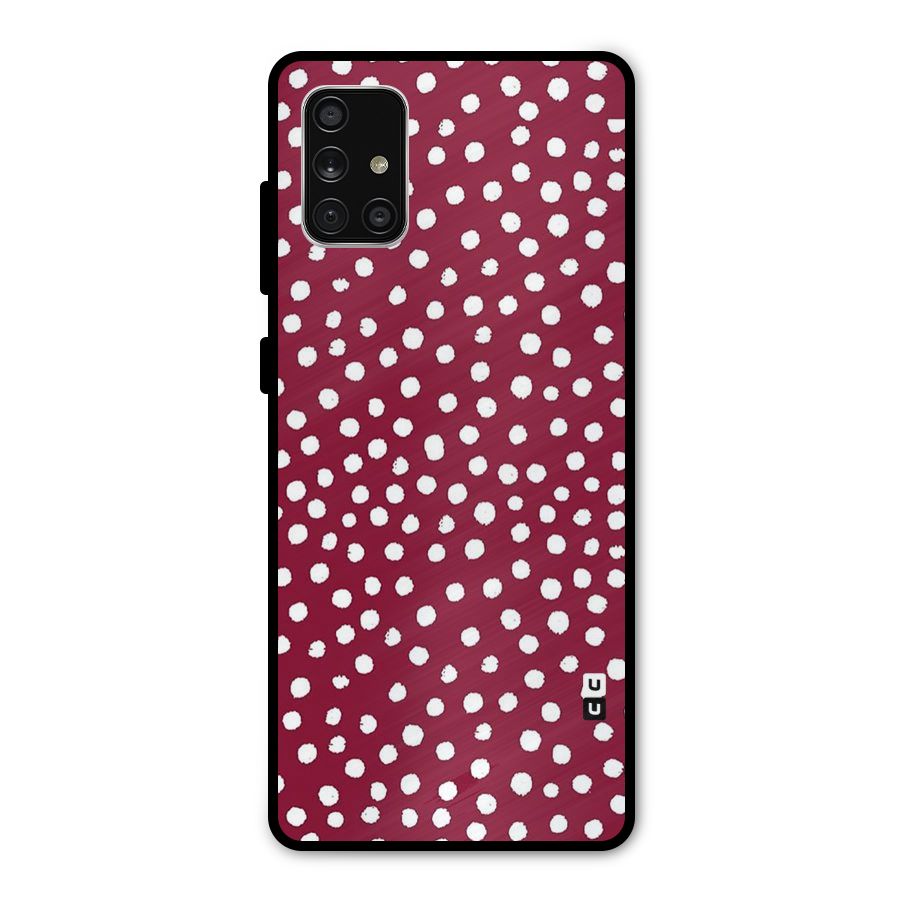 Best Dots Pattern Metal Back Case for Galaxy A71