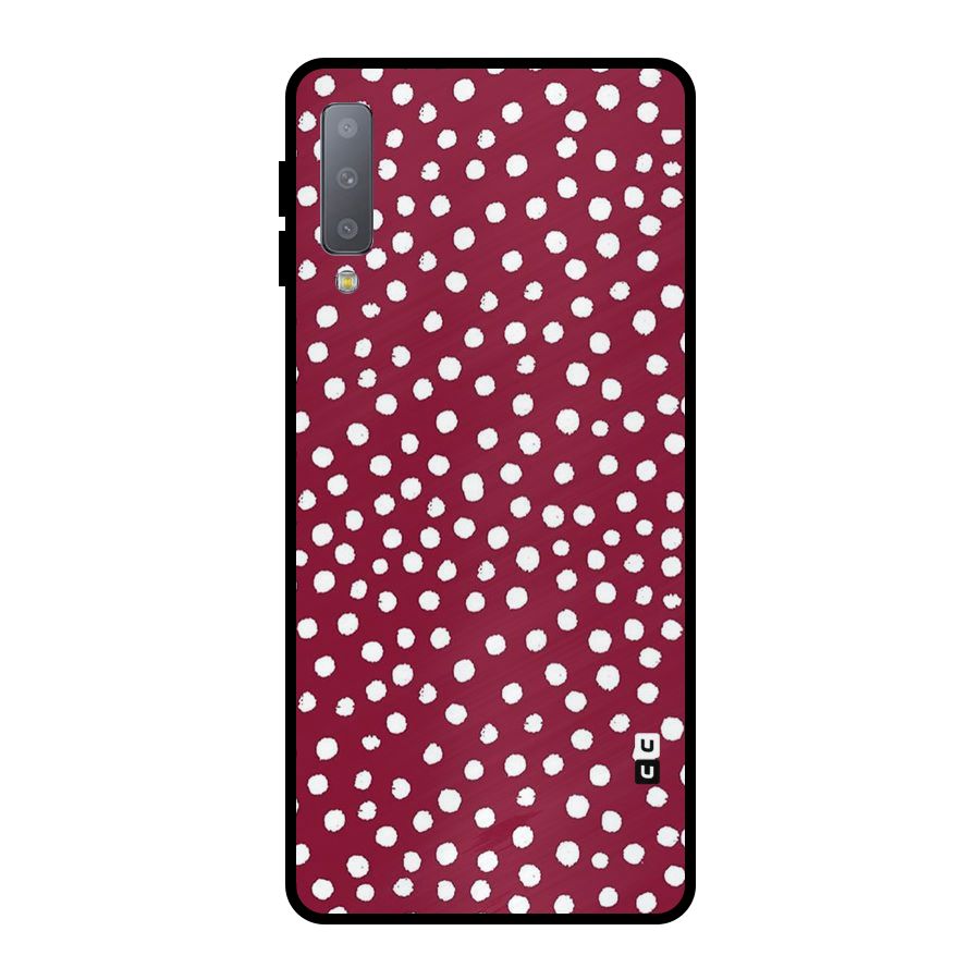 Best Dots Pattern Metal Back Case for Galaxy A7 (2018)