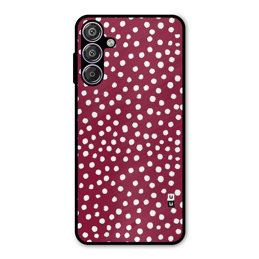 Best Dots Pattern Metal Back Case for Galaxy M15